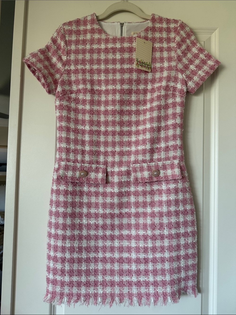 Bepop Tweed Shift Dress size s NWT